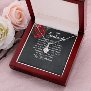 Soulmate My Soul   White Gold with Diamonds Necklace