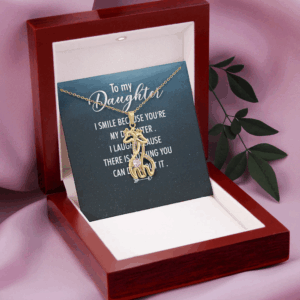 To My Daughter   Graceful Love Giraffe Necklace