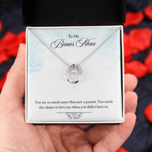 Cubic Zirconia Crystal necklace, White Gold Over Stainless Steel, necklaces Gift box for Women, Valentine